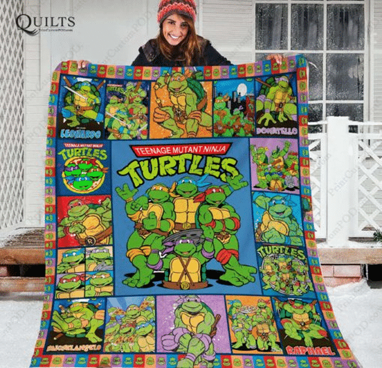 Teenage Mutant Ninja Turtles Quilt Blanket Tn071208 and Home Decor