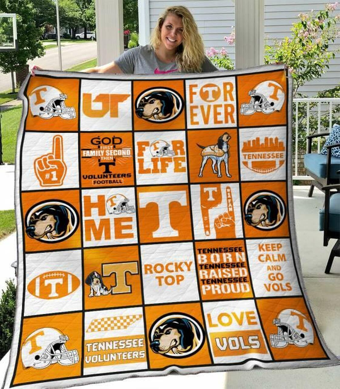 Tennessee Volunteers Quilt Blanket B110624 Quilt and Home Decor