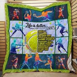 Tennis Lover Hur Quilt rx and Home Decor