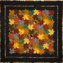 Tessellated Leaves Cla1510469Q Quilt Blanket and Home Decor