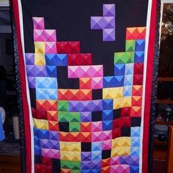 Tetris Hur Quilt Cysitd and Home Decor