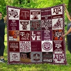 Texas A X Amp Amp M Aggies Quilt Blanket and Home Decor