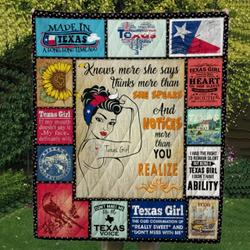 Texas Cl14100486Mdq Quilt Blanket and Home Decor