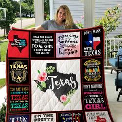 Texas Girl Quilt Blanket Dhc1501788Vt and Home Decor