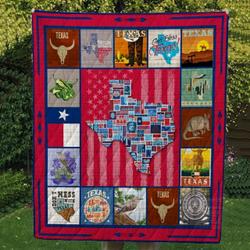 Texas Things Quilt For Texas Resident and Home Decor