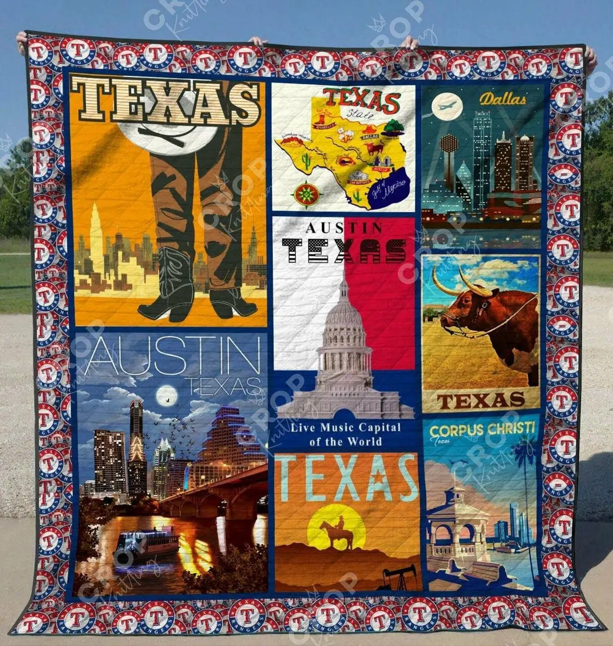 Texas Ye010707A Tbg Quilt Blanket and Home Decor
