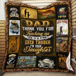 Thank You Dad Fishing Quilt Thh885  Quilt and Home Decor