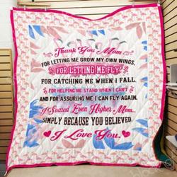 Thank You Mom Quilt D304  Quilt and Home Decor