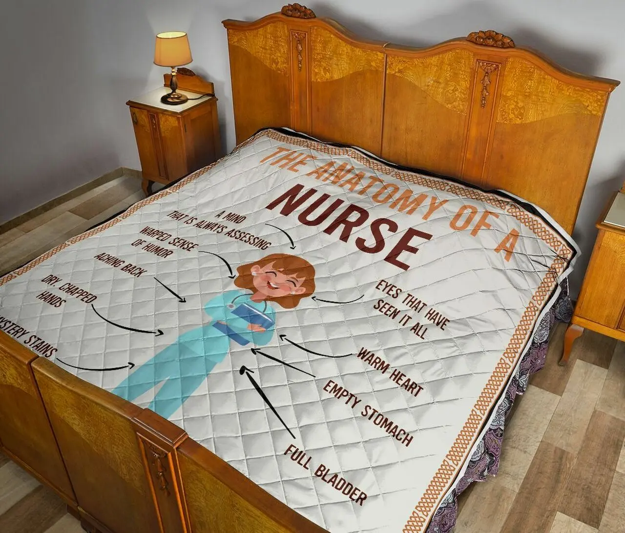 The Anatomy Of A Nurse Quilt Taaa Bubl and Home Decor