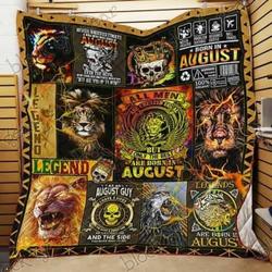 The Best Are Born In August Lion Hur Quilt ry and Home Decor
