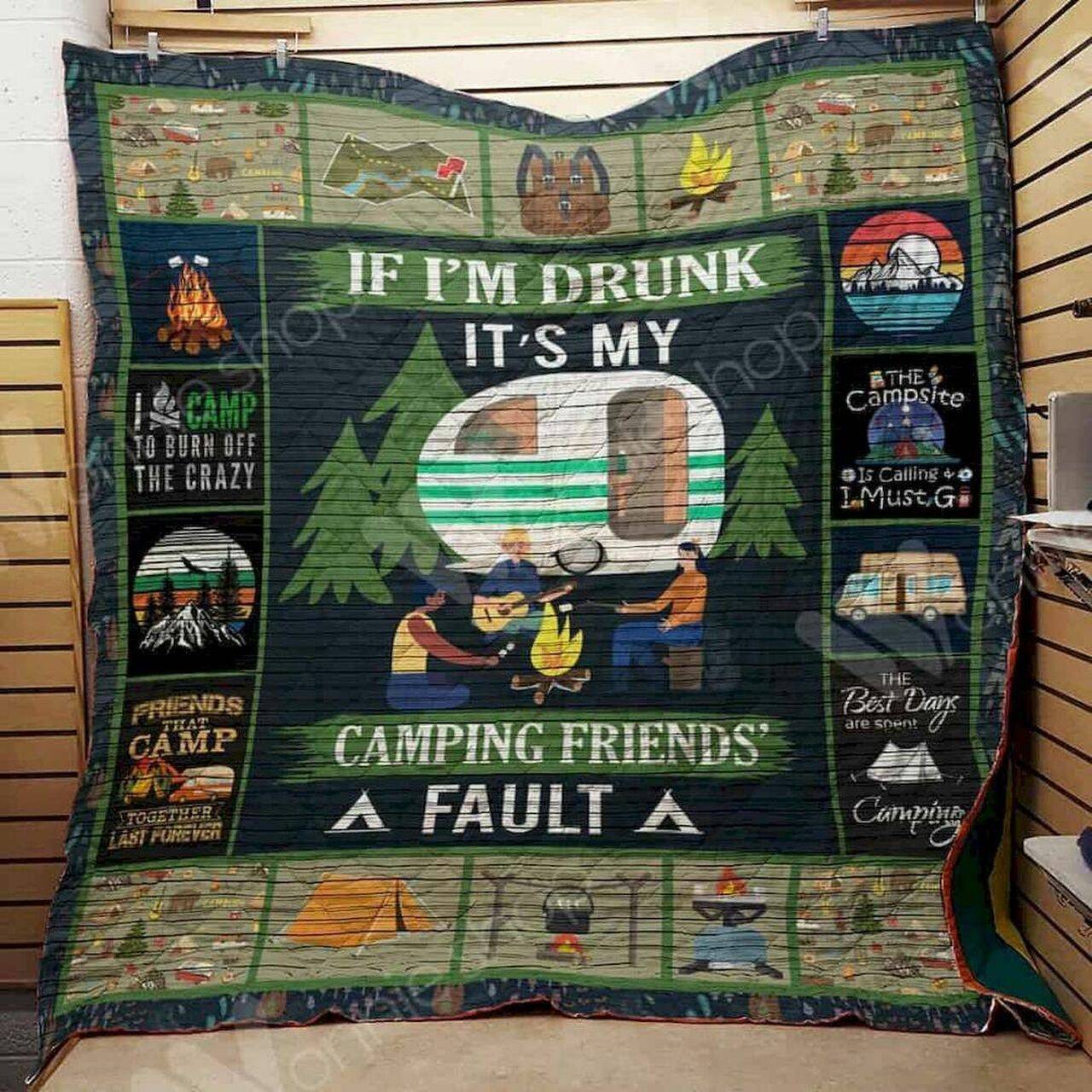 The Best Days Are Spent Camping Hur Quilt Bevruo and Home Decor