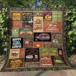 The Best Days Are Spent Camping Quilt Blanket Aq55  Quilt and Home Decor