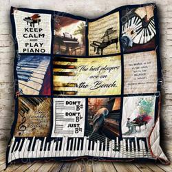 The Best Players Are On The Bench Piano Cl2100497Mdq Quilt Blanket and Home Decor