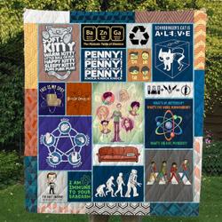 The Big Bang Theory I Am Immune To Your Sarcasm Quilt Blanket Great Customized Blanket Gifts For Birthday Christmas Thanksgiving and Home Decor