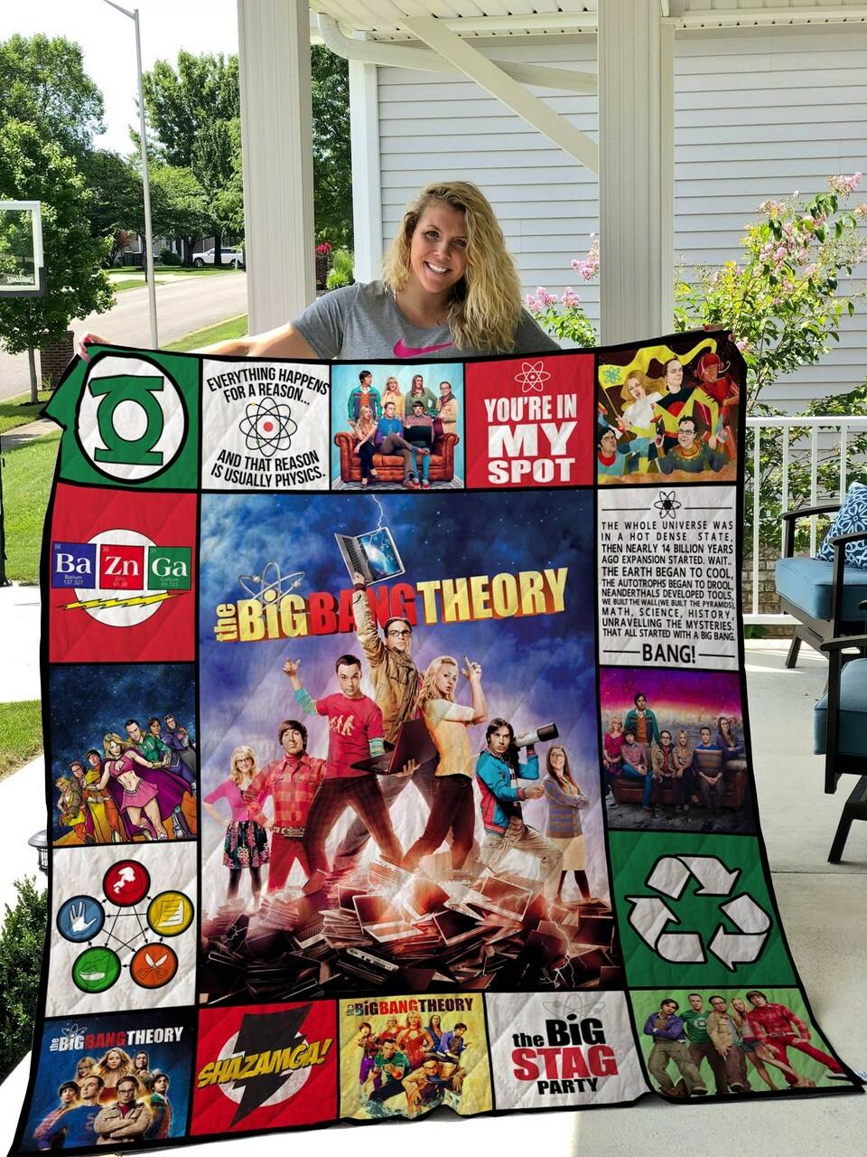 The Big Bang Theory Quilt Blanket and Home Decor