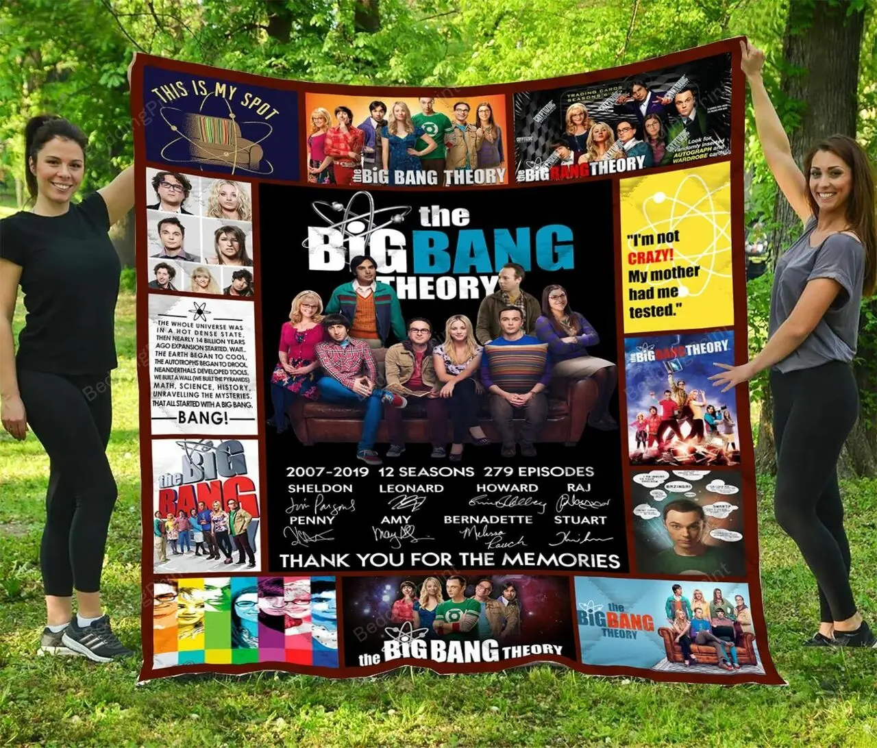 The Big Bang Theory Quilt Blanket and Home Decor