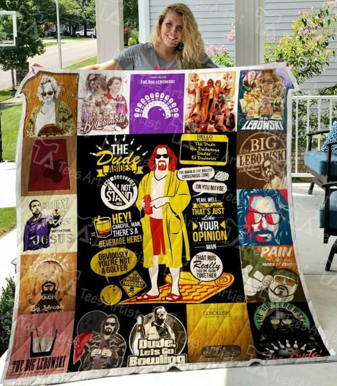 The Big Lebowski Quilt Blanket M140611 Quilt and Home Decor