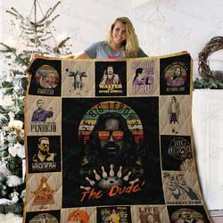 The Big Lebowski Vintage Quilt Blanket 02266 and Home Decor