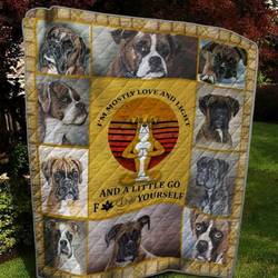 The Boxer Quilt Blanket  Quilt and Home Decor