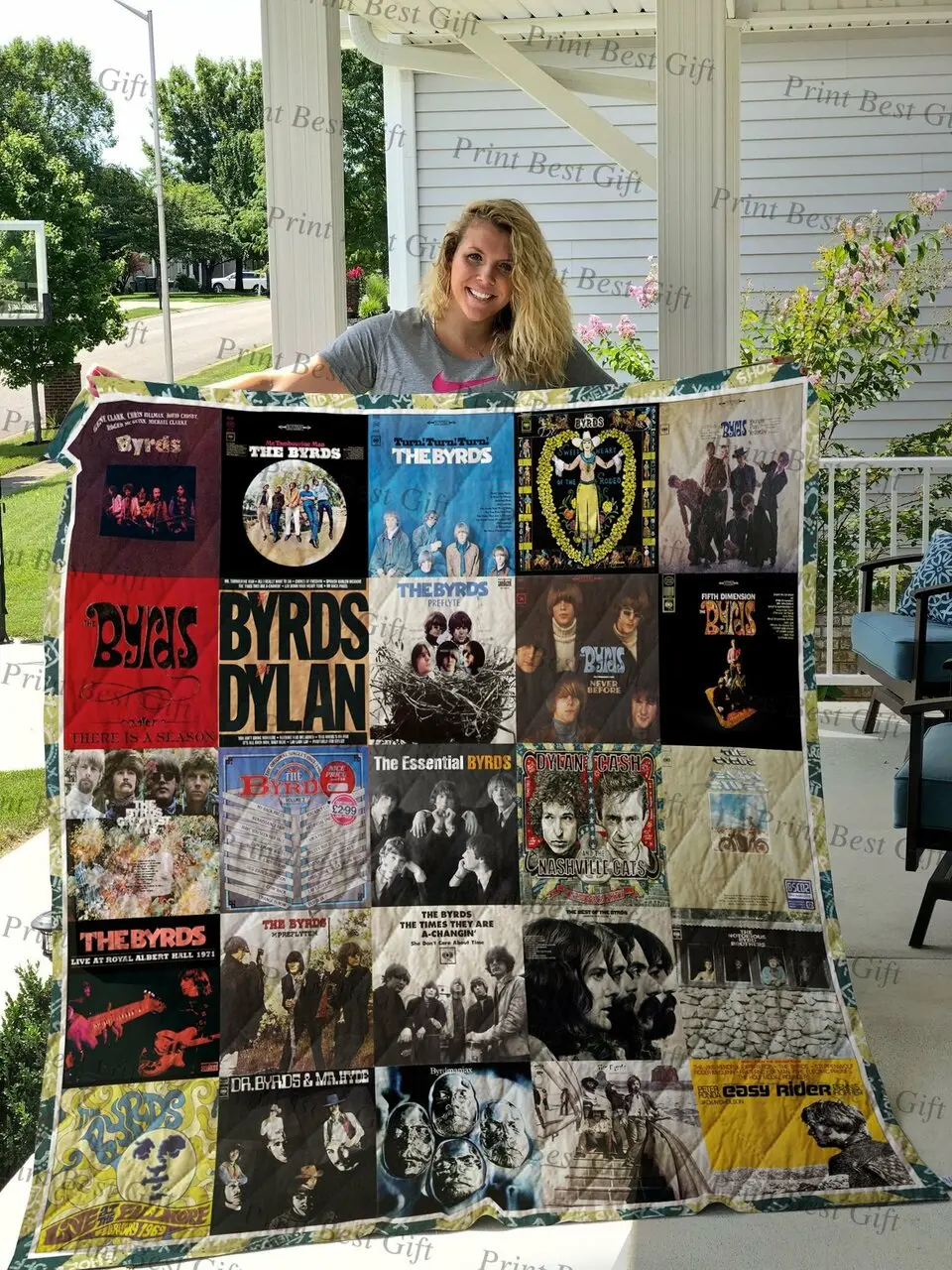 The Byrds Albums Cover Poster Quilt Blanket Ver 2 and Home Decor