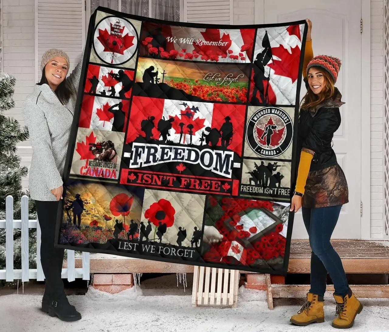 The Canadian Veterans Quilt Blanket Christmas Day Dhc16127033Dd and Home Decor