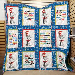 The Cat In The Hat Quotes Quilt  Quilt and Home Decor