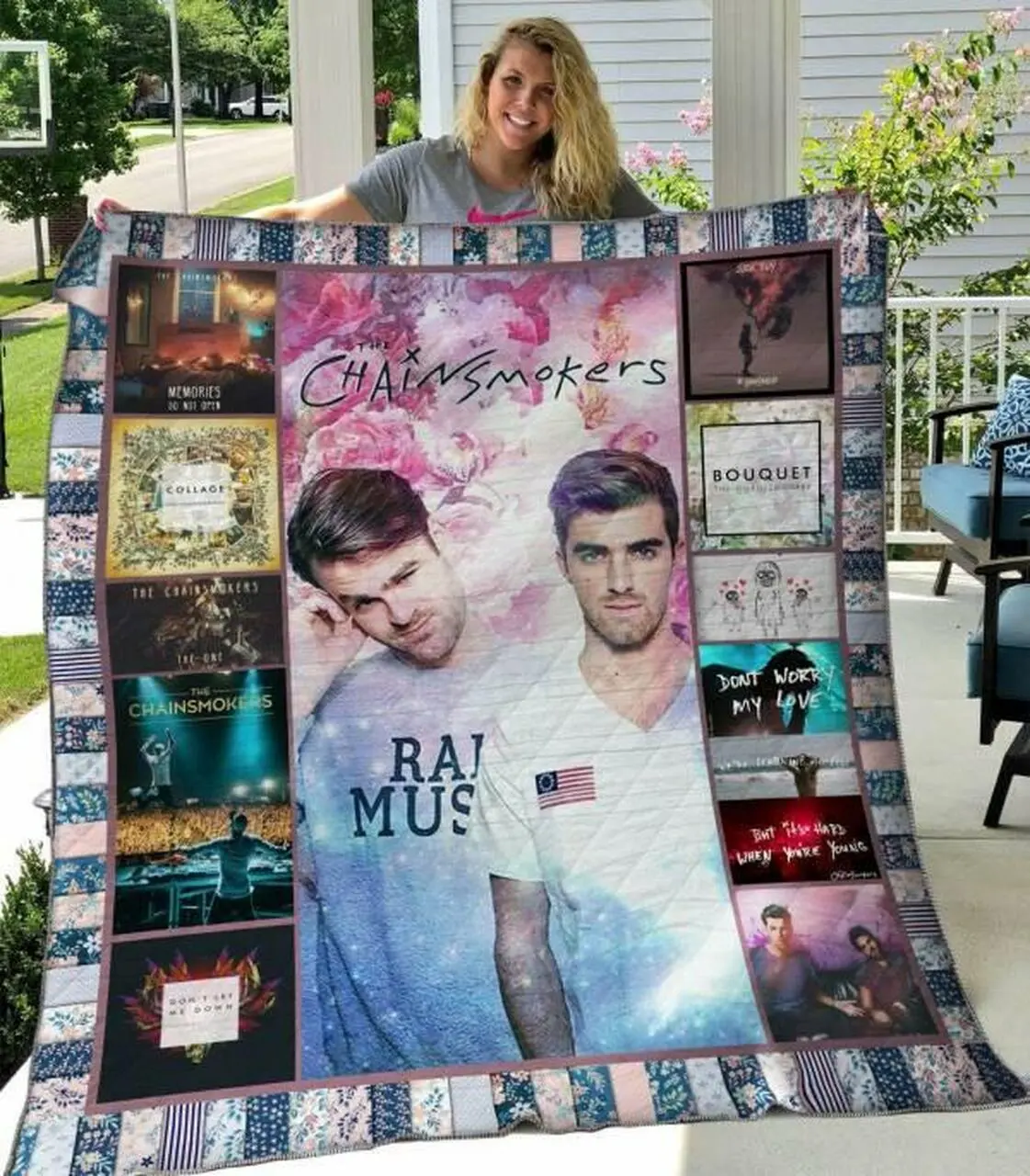 The Chainsmokers Quilt Blanket Hvt270522 Quilt and Home Decor