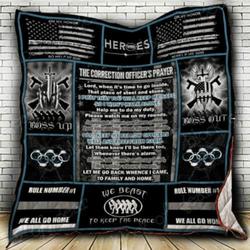 The Correction Officer Prayer Cl22100503Mdq Quilt Blanket and Home Decor
