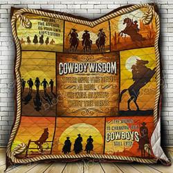 The Cowboy Life Cl18100699Mdq Quilt Blanket and Home Decor