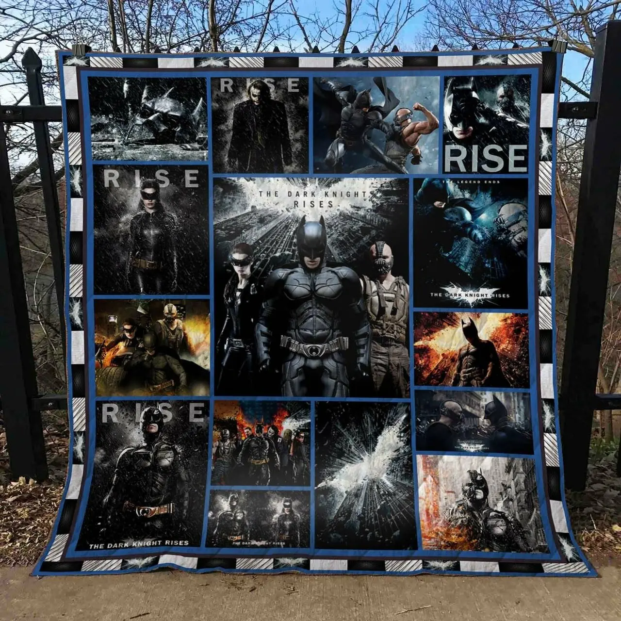 The Dark Night Rises Quilt Blanket and Home Decor