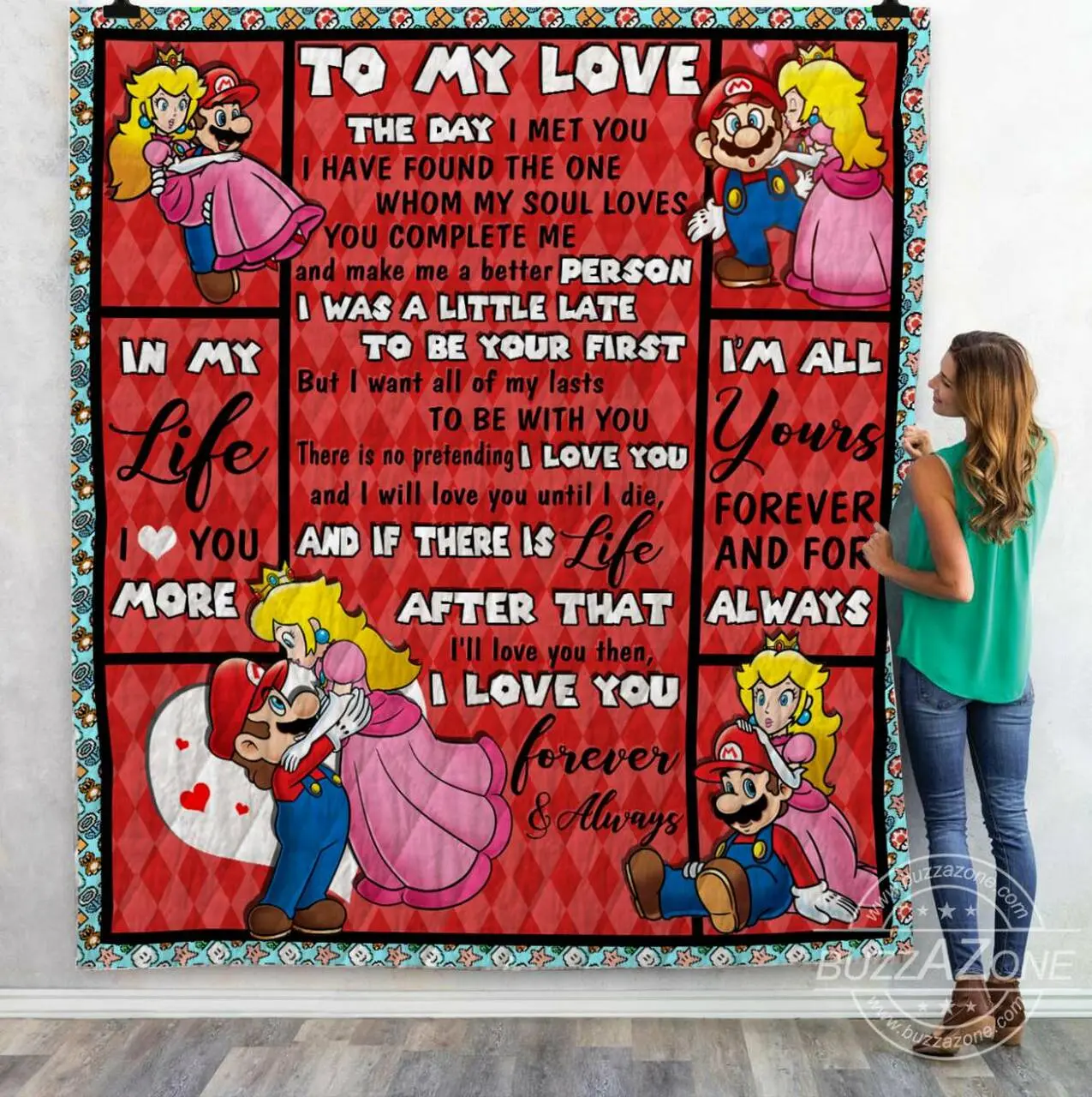 The Day I Met You Mario Quilt Ko and Home Decor