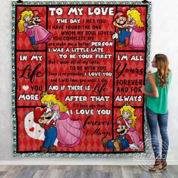 The Day I Met You Mario Quilt Ko and Home Decor
