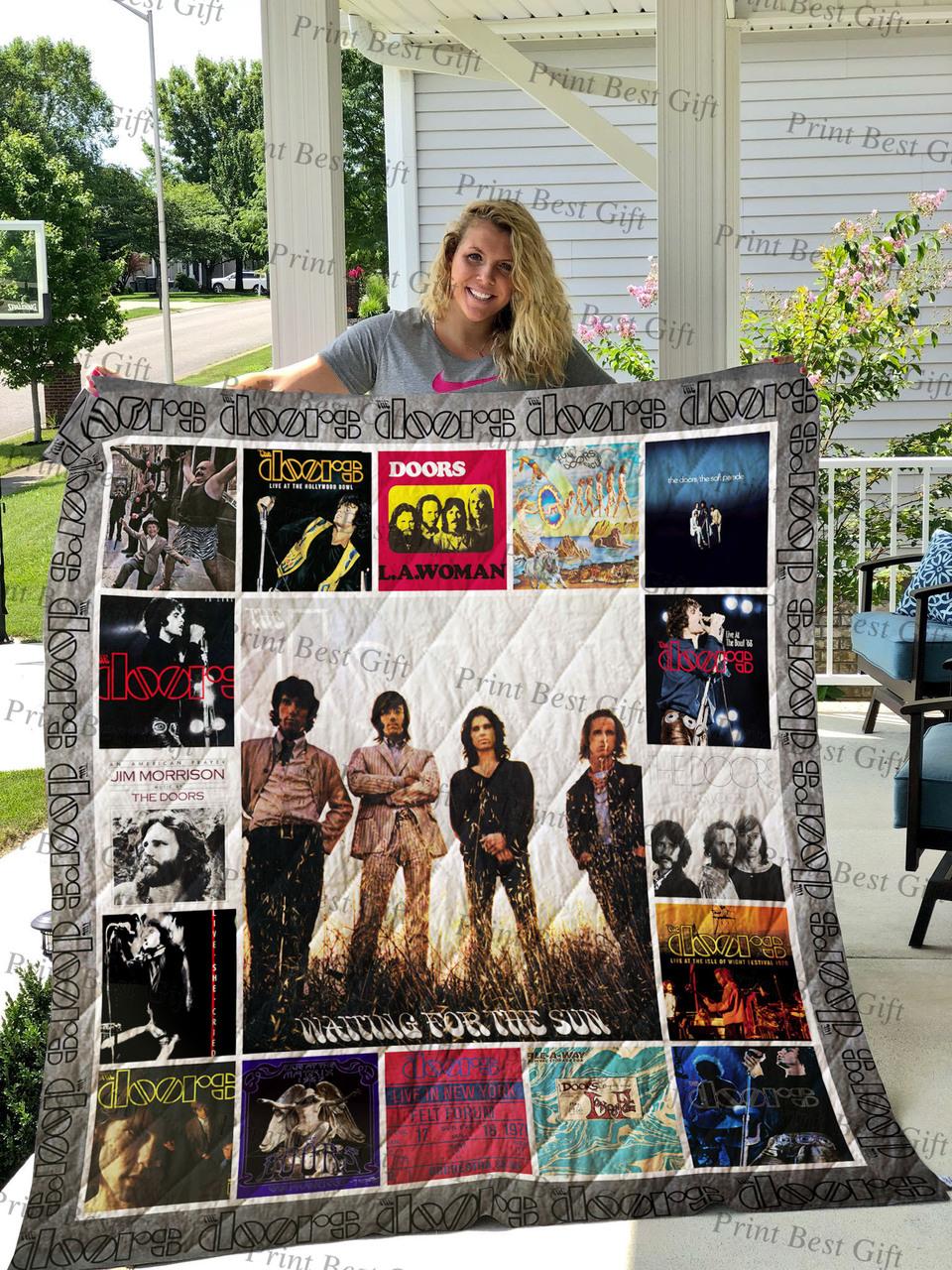 The Doors Albums Cover Poster Quilt and Home Decor