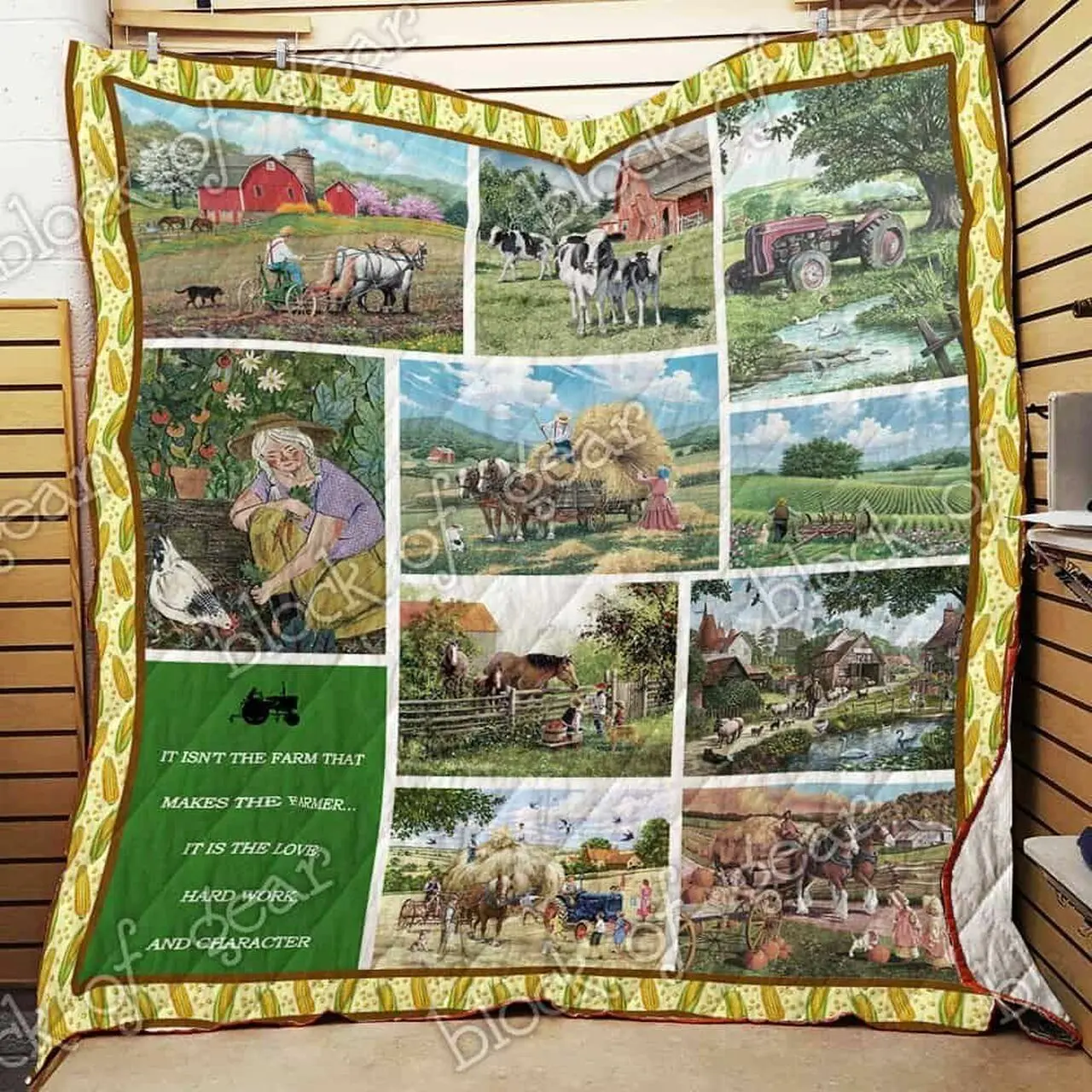 The Farmers Life Ah Quilt Derqim and Home Decor