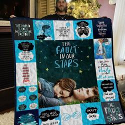The Fault In Our Stars Poster Quilt Blanket Ver 2 and Home Decor