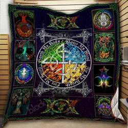 The Four Elements Clm050738 Quilt Blanket and Home Decor