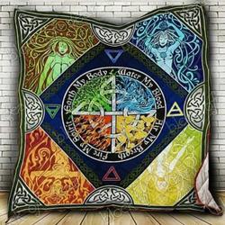 The Four Elements Pagan Hur Quilt ie and Home Decor