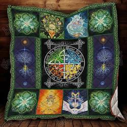 The Four Elements Pagan Hur Quilt po and Home Decor