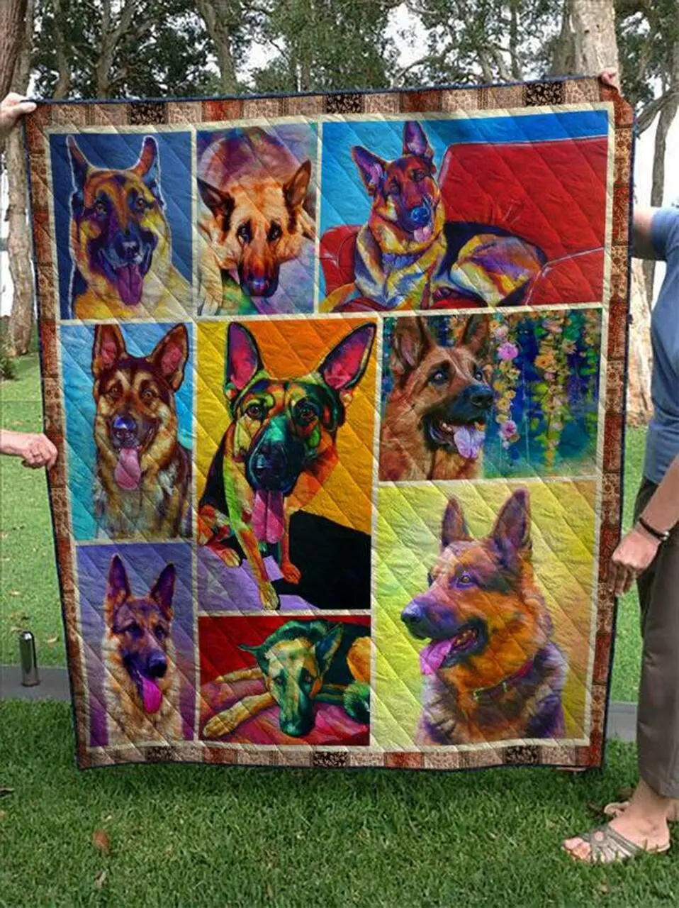 The German Shepherd Quilt Blanket Quilt and Home Decor