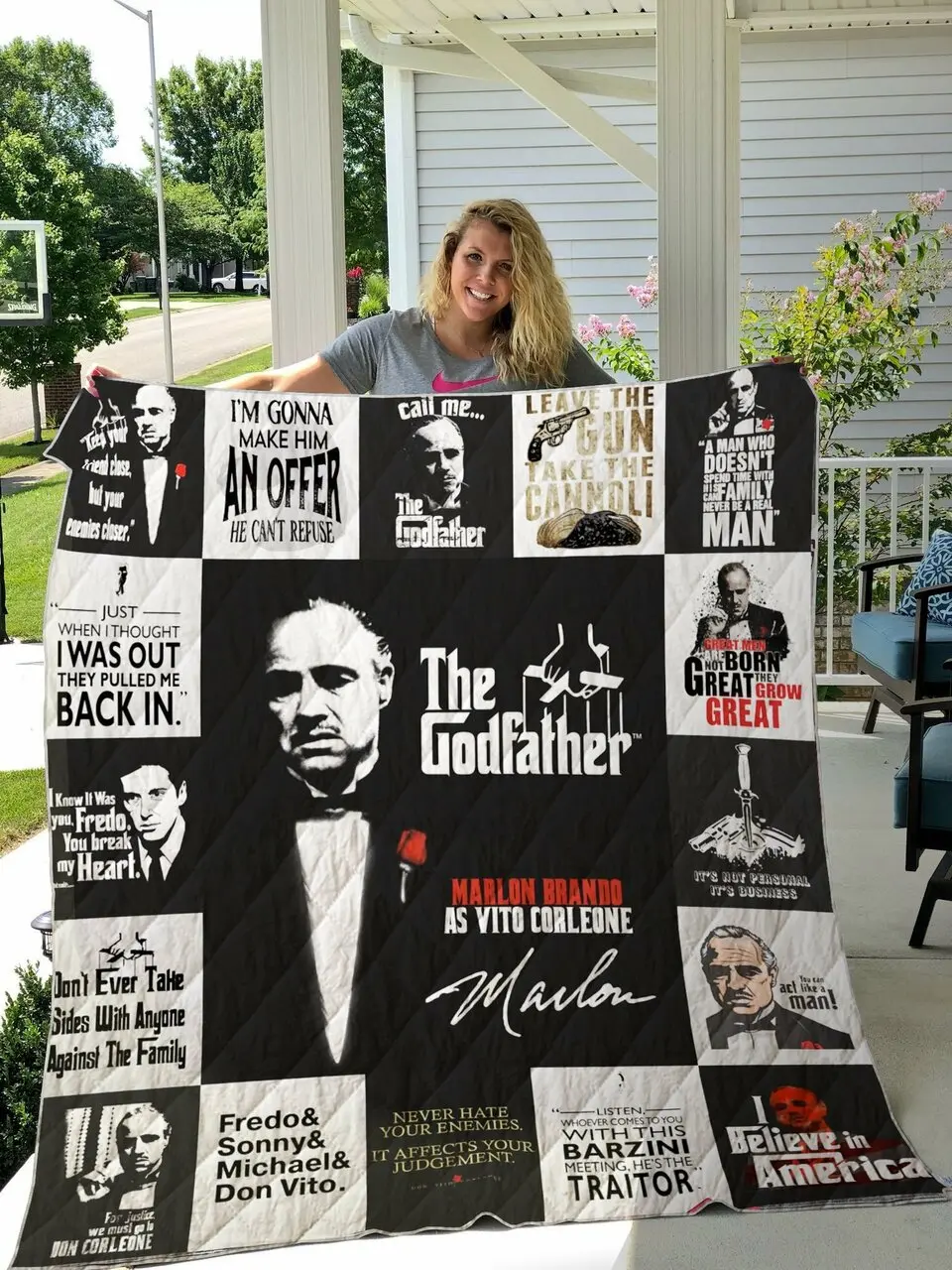 The Godfather Quilt Blanket For Fans Ver 17 2 and Home Decor