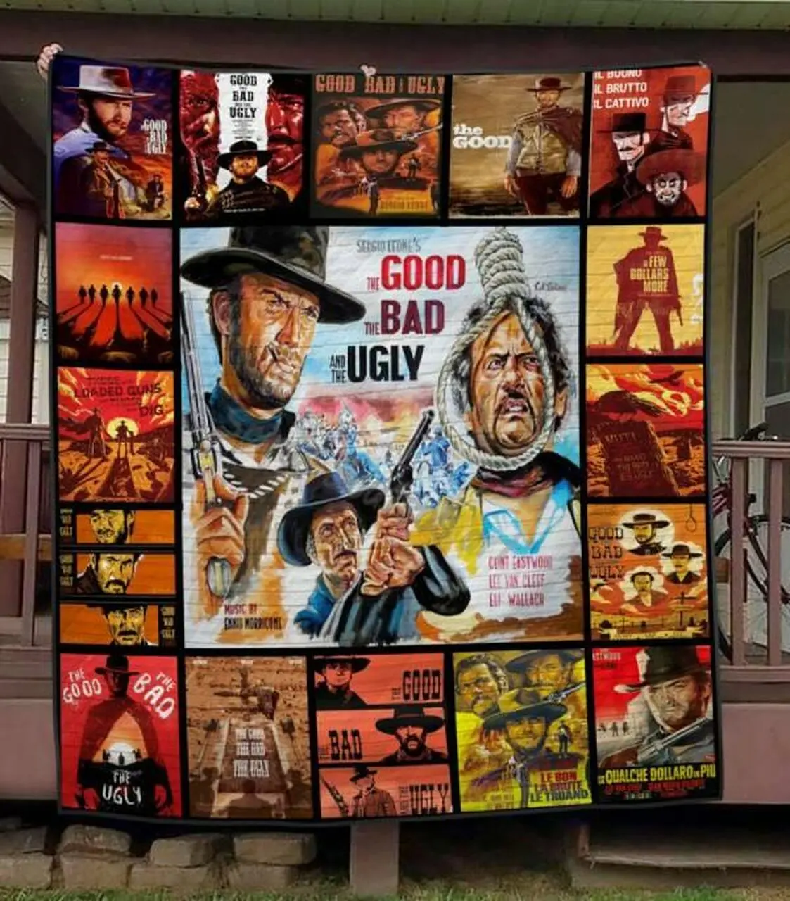The Good The Bad And The Ugly Quilt Blanket Hvt310541 Quilt and Home Decor