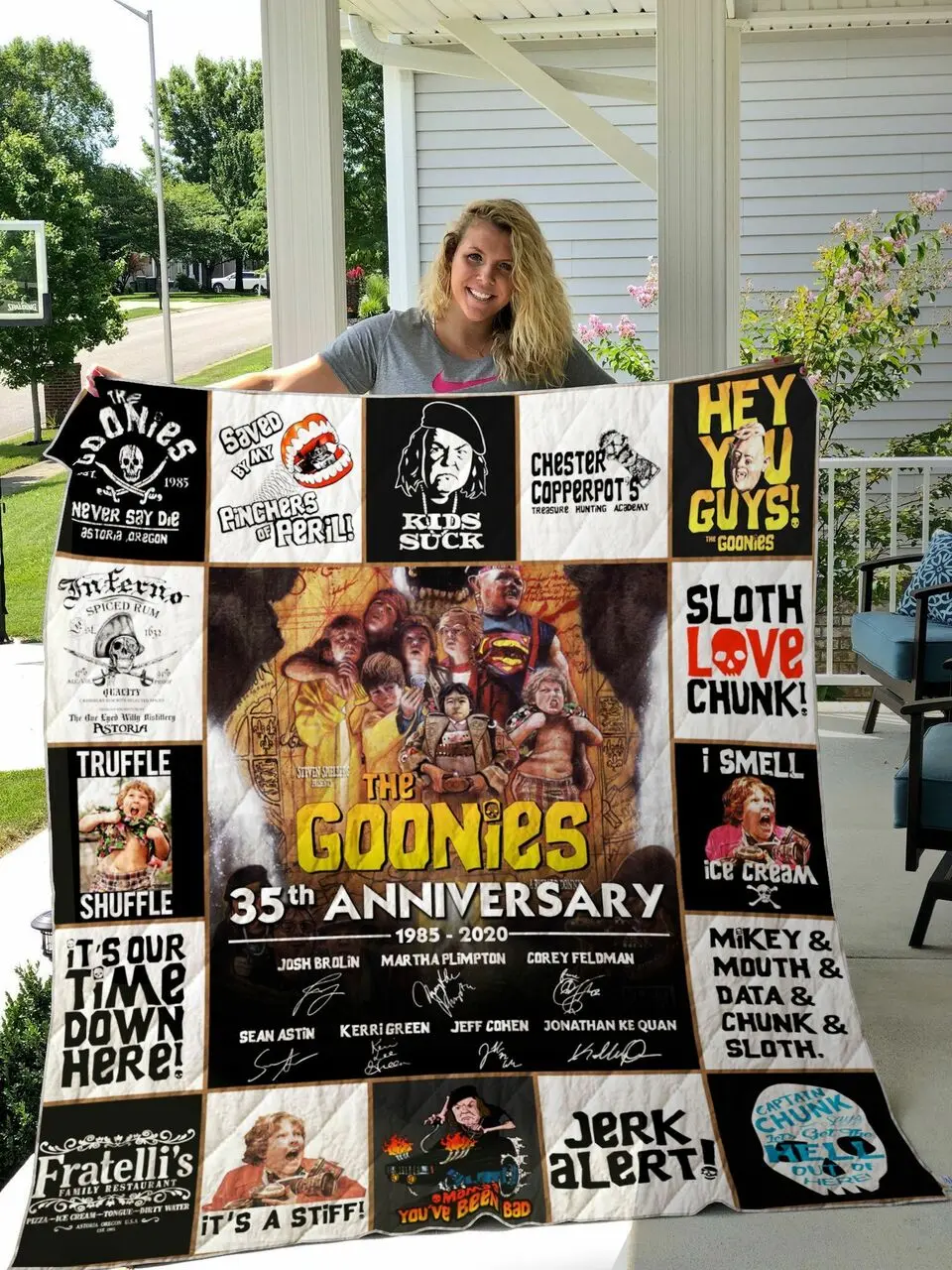 The Goonies Quilt Blanket For Fans Ver 17 1 and Home Decor