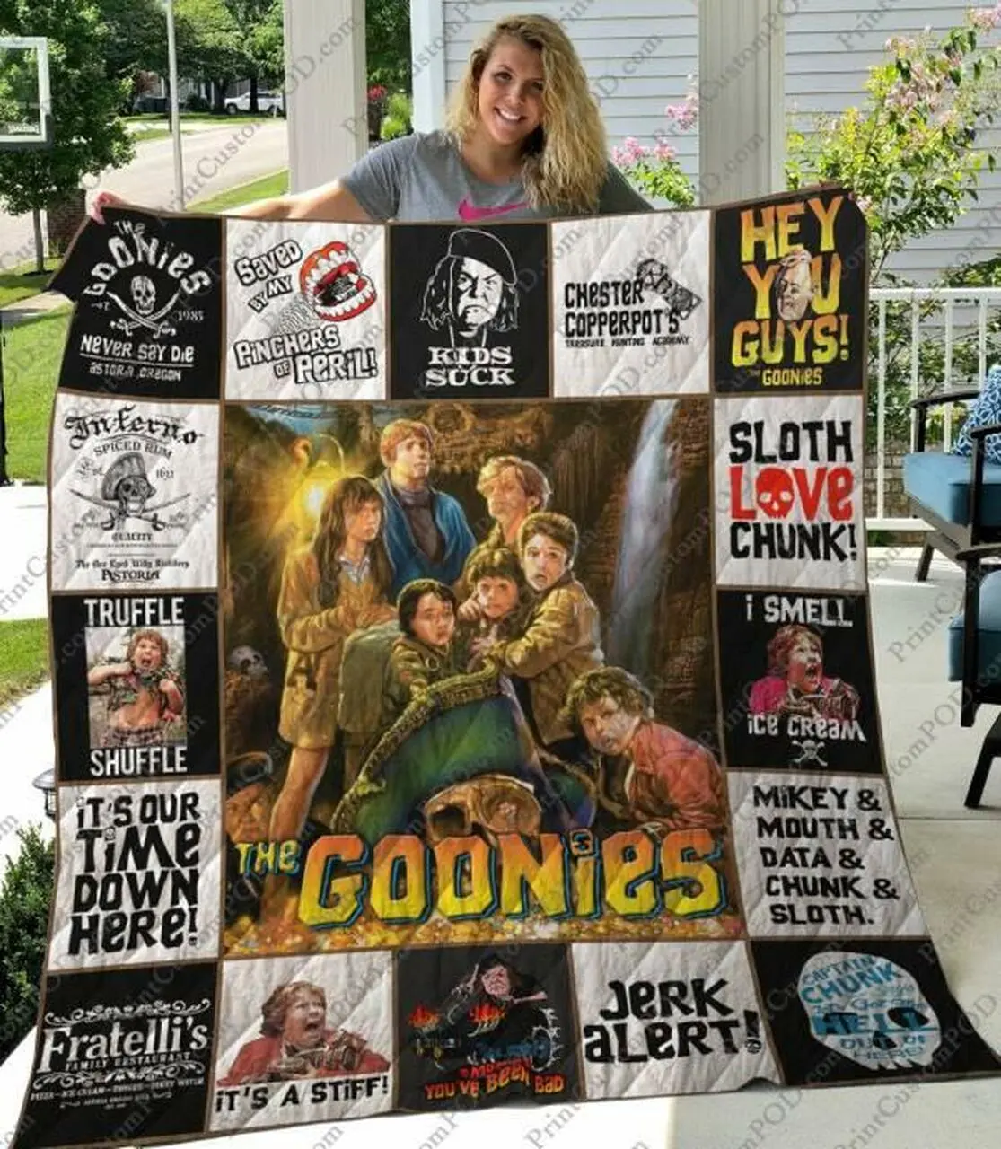 The Goonies Quilt Blanket Limited Quilt Blanket and Home Decor