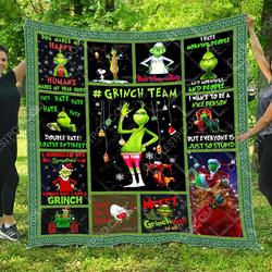 The Grinch  Quilt Blanket and Home Decor