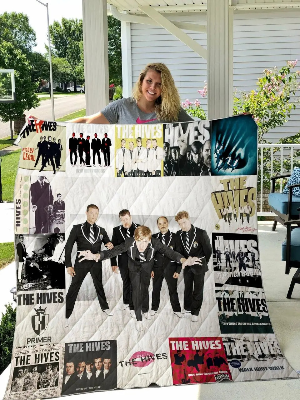 The Hives Quilt Blanket and Home Decor