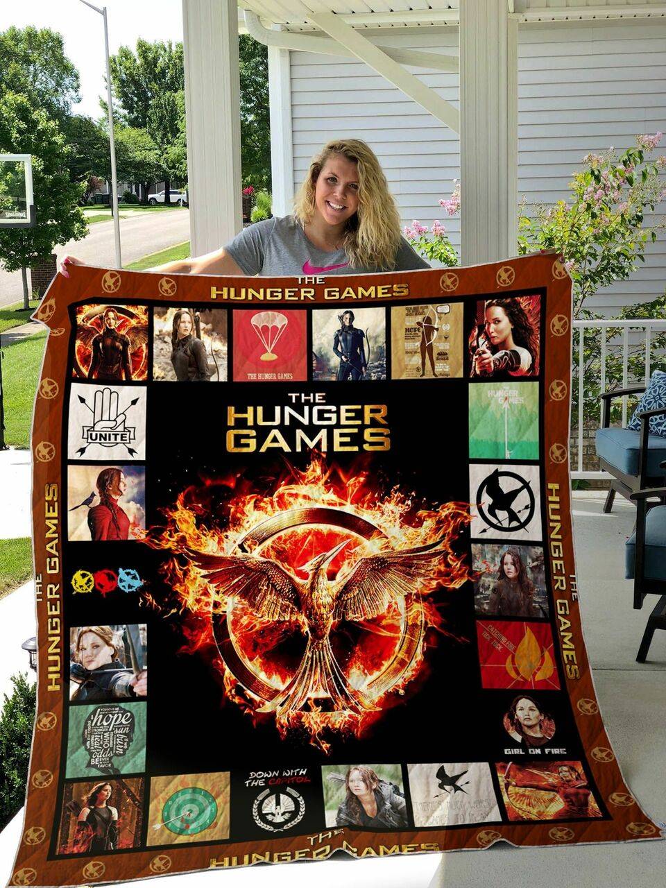 The Hunger Games All Season Plus Size Quilt Blanket Ver 1 and Home Decor