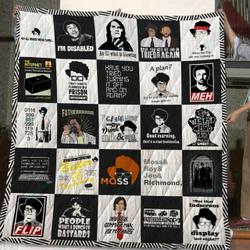 The It Crowd T Shirt Quilt Blanket and Home Decor