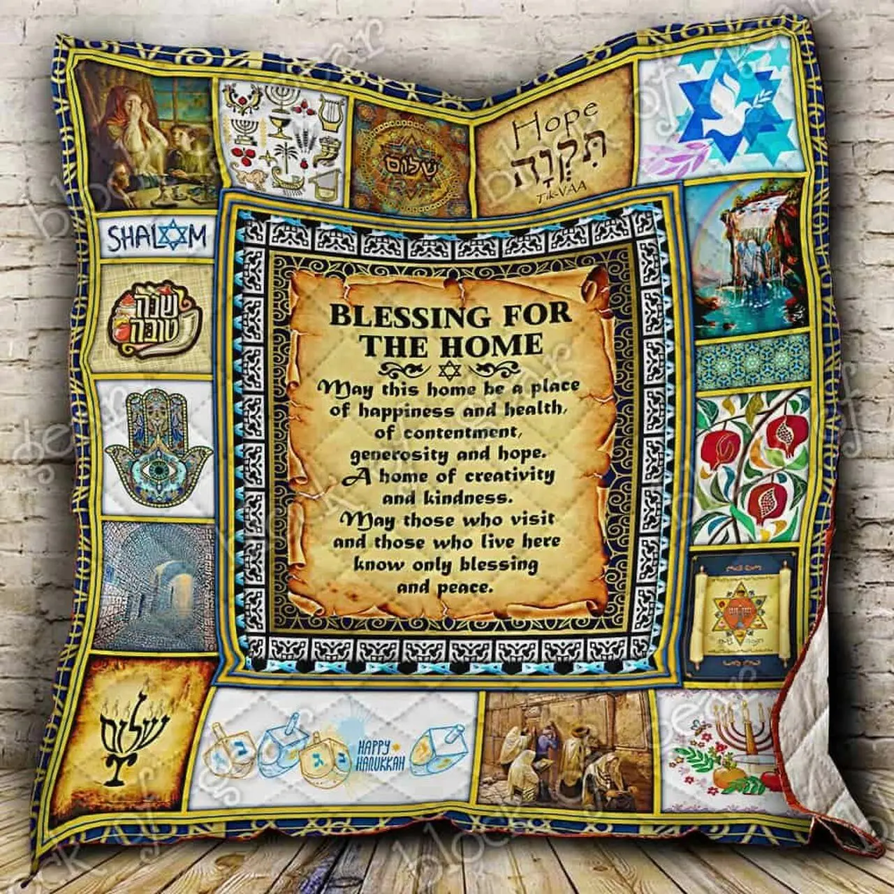 The Jewish Home Cl19100865Mdq Quilt Blanket and Home Decor
