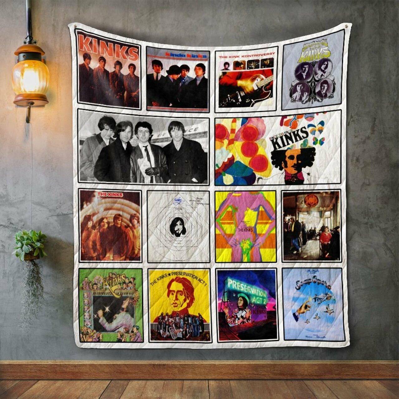 The Kinks Album Covers Quilt Blanket and Home Decor