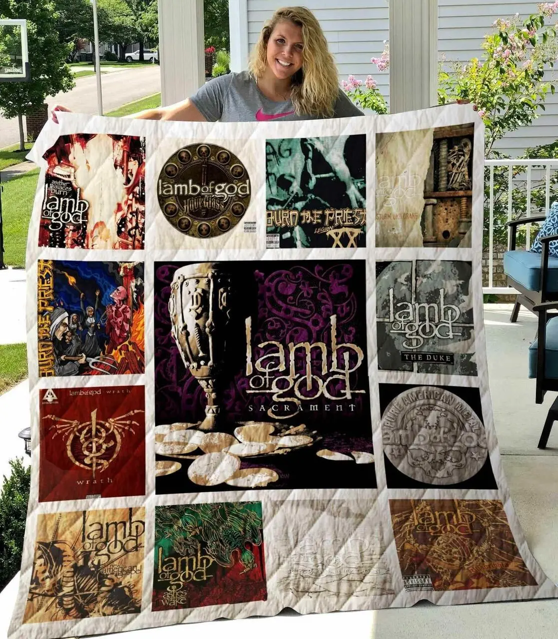 The Lamb Of God Blanket Th1607 Quilt and Home Decor